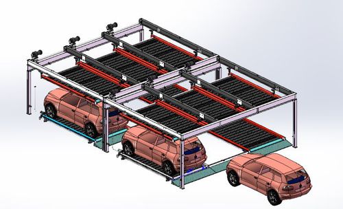 Plataforma para estacionamento deslizante - Qingdao Cherish Intelligent Equipment Co., Ltd. - com 2 níveis
