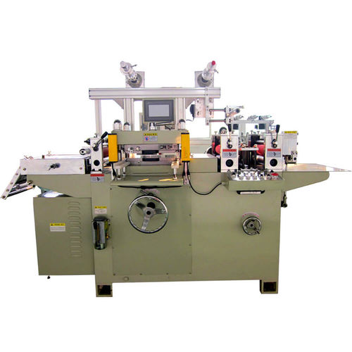 Máquina de corte com saca-bocados - DP-350b - Kunshan Dapeng Precision Machinery Co., Ltd. - de etiquetas / de fita adesiva / com desbobinador