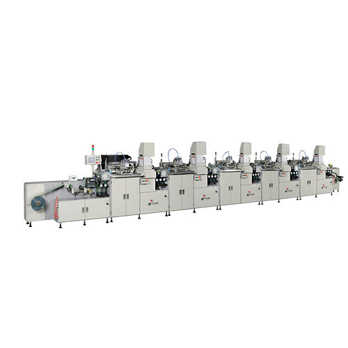 Máquina de serigrafia automática - YD-SPA/F300R-5C - Dongguan Yaodong Machinery Manufacturing Co., Ltd. - de 5 cores / para etiquetas / modular