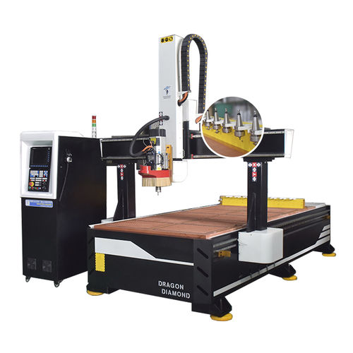 Router CNC - Lz-1325ATC - Guangzhou Dragon Diamond Technology Co., Ltd. - de 3 eixos / a lenha / para compósitos