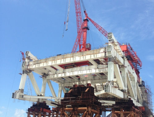 Guindaste fixo - HL-KATTOR Industry Co., Ltd. - com lança elevatória / para obras / de elevação
