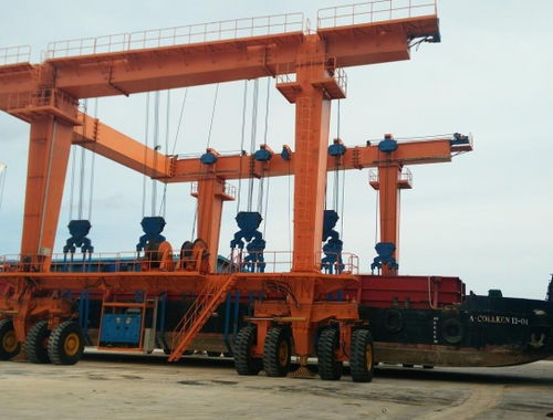 Travel lift para cargas pesadas - HL-KATTOR Industry Co., Ltd. - 16 rodas / em forma de U