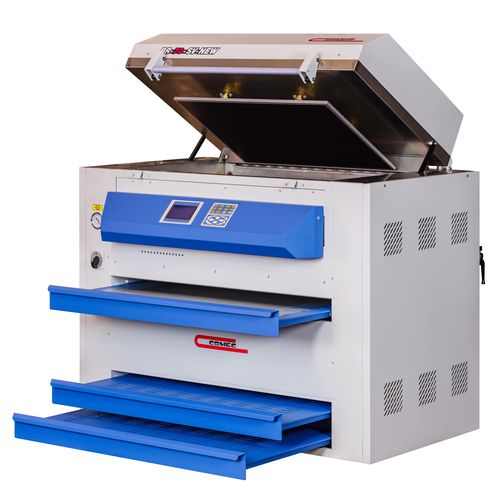 Mesa de gravação UV - BR 70 SV - COMEC ITALIA - para chapa fotopolímera