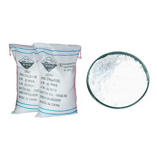 Pó de cloreto de zinco - Hunan Sunshine Technologies Company - seco