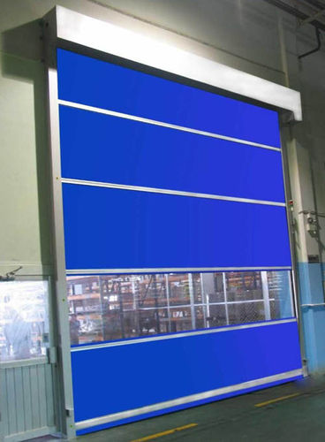 Porta de enrolar - G-Force Tech Development Co., Limited - em aço inoxidável / de PVC / industrial