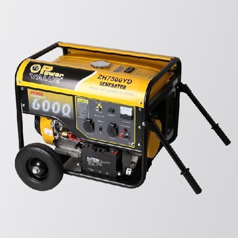 Grupo gerador de energia a gasolina - ZH7500YD - Taizhou Genour Power Machinery Co., Ltd. - monofásico / 50 Hz / refrigerado a ar
