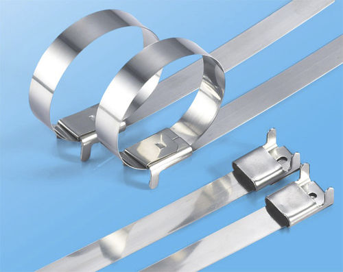 Abraçadeira de cabos em aço inoxidável - YFL-12x150 - Yueqing Yingfa Cable Accessories Co., Ltd. - resistente às chamas