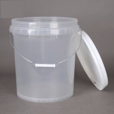 Balde em material plástico - Suzhou Fansheng Plastic Manufacture Co., Ltd. - redondo / com qualidade alimentar / para o setor alimentar