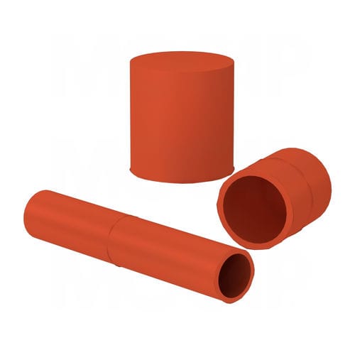 Tampa (cap) com rosca - MSC series - MOCAP LTD - redonda / em borracha de silicone / flexível