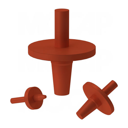 Tampão cilíndrico - MSWP series - MOCAP LTD - cônico / sem rosca / em silicone
