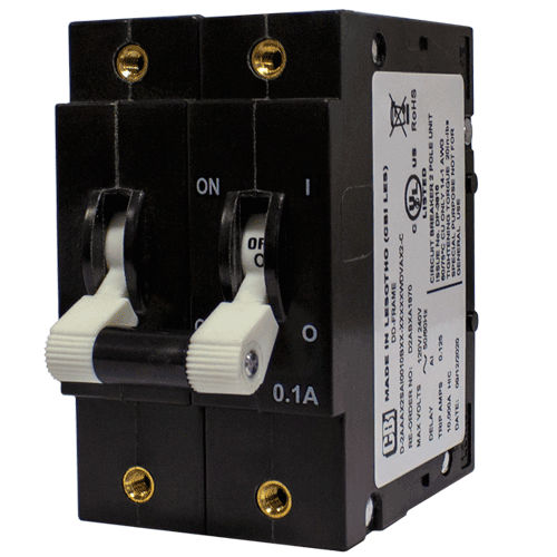 Disjuntor hidráulico-magnético - D2R series - CBI-electric: low voltage - CA / 2 polos / de rearme manual