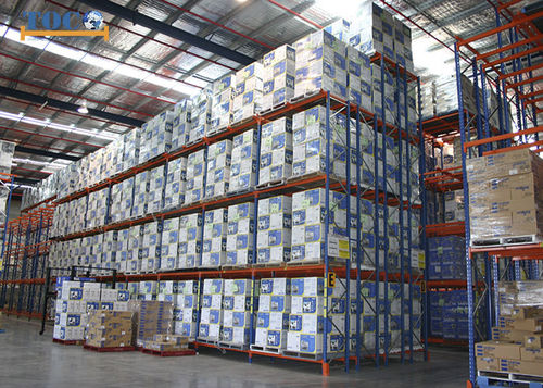 Sistema de armazenamento de profundidade dupla - IPR04 - NANJING TOCO WAREHOUSE EQUIPMENT CO., LTD. - porta-paletes / em aço