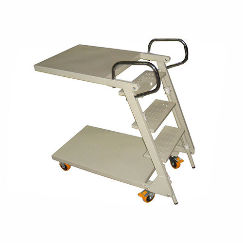 Carrinho de transporte - TPT series - NANJING TOCO WAREHOUSE EQUIPMENT CO., LTD. - 2 níveis / com plataforma / dobrável