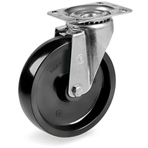 Rodízio giratório - 67 series - Tellure Rôta - com placa de fixação / para aplicações a altas temperaturas / de movimentação