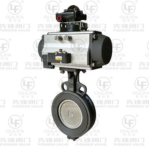 Válvula borboleta - D672F-150Lb - Wenzhou Pioneer Valve Co., Ltd. - pneumática / de regulação de fluxo / para água