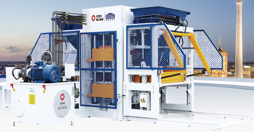 Máquina de fabricação de blocos em concreto - QT10 - Quangong Machinery Co., Ltd. - estacionária