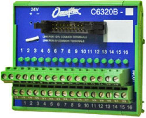 Borne para trilho DIN - C6320B-1 - Omniflex - com ligação de parafuso / para relés / de plástico