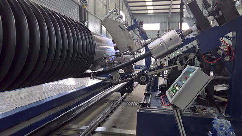 Linha de extrusão para tubos espirais - PSW-4000  - Eagle Machinery Co., Ltd. - multicamadas / de alto rendimento / para tubos corrugados