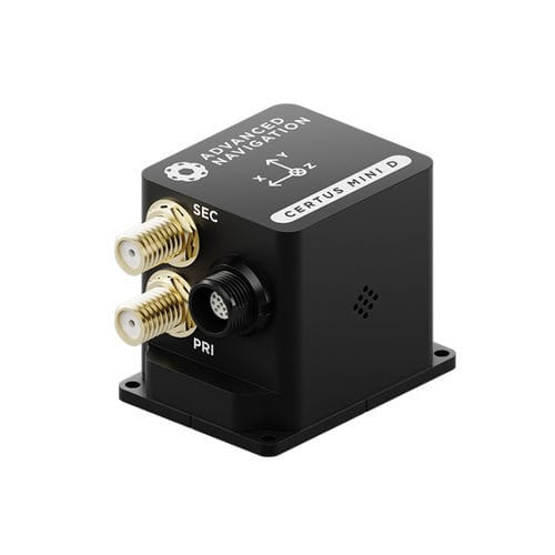 Unidade de navegação inercial GNSS - Certus Mini D - Advanced Navigation - miniatura / com antena GPS dupla integrada / CAN