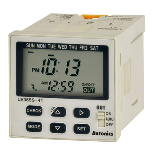 Relé temporizador digital - LE365S-41 series - Autonics - multifuncional / para montagem em painel / para trilho DIN
