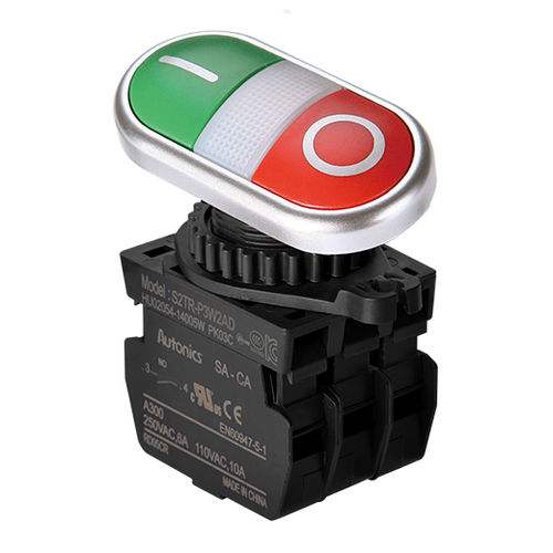 Botão de comando IP65 - S2TR series - Autonics - on/off / com iluminação LED / duplo