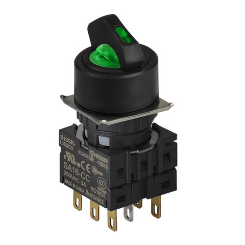 Interruptor seletor - S16SR   - Autonics - retangular / compacto / redondo