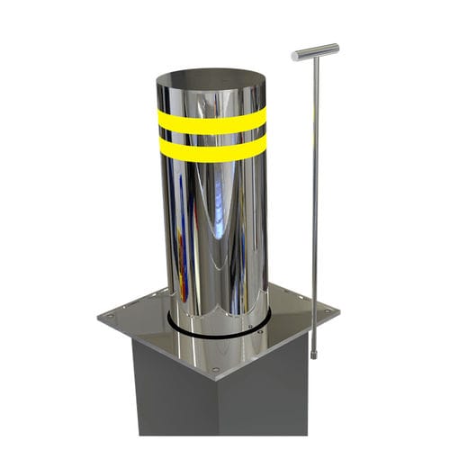 Pilarete rebatível semiautomático - SST-SN219 - Security System - pneumático / em aço inoxidável
