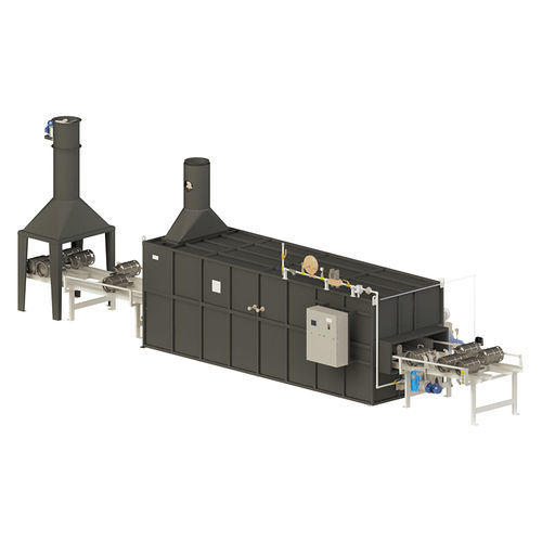 Estufa com esteira transportadora - Wuxi Kelai NC Machine Tool CO.,Ltd - com abertura frontal e traseira / para tratamento térmico / de limpeza