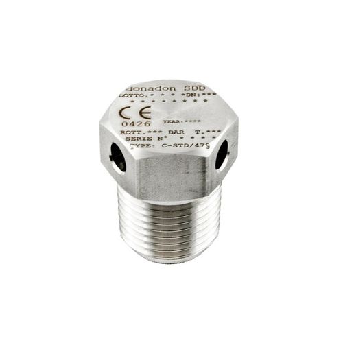 Disco de ruptura de unidade estanque roscada - SU/T - Donadon SDD - de assento angular / em aço inoxidável