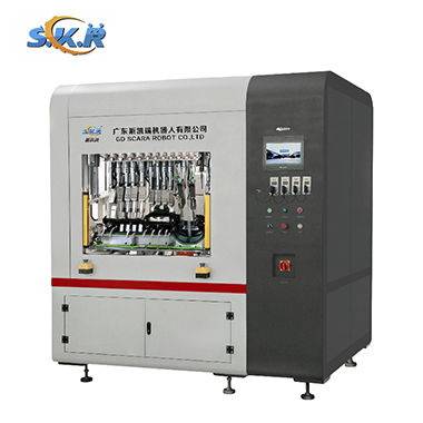 Máquina estacionária de solda por ultrassom - NK-YBT002 - GD SCARA ROBOT CO., LTD. - com chapa aquecedora / controlada por CLP / pneumática