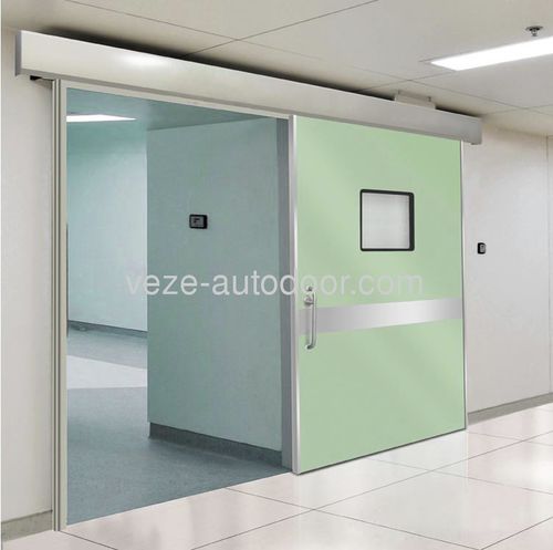 Porta de correr - Ningbo VEZE Automatic Door Co., Ltd. - para ambiente interno / para hospital / de segurança
