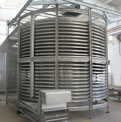 Congelador em espiral - DSF, SSF series - SHAOXING WALLEY FOOD MACHINERY CO., LTD. - de processo / em aço inoxidável / de resfriamento