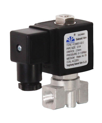 Válvula solenoide com rosca - YCSM31S - Yongchuang solenoid valve - em aço inoxidável / à prova de explosão