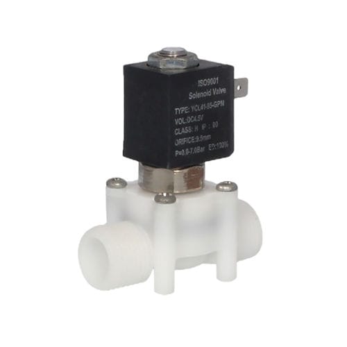 Válvula solenoide em material plástico - YCL41 - Yongchuang solenoid valve - macho / com bloqueio