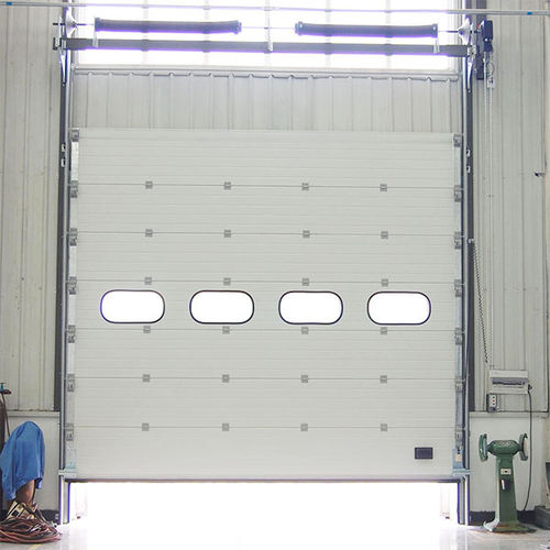 Porta seccionada - YUOU (LUOYANG) DOORS AND WINDOWS TECHNOLOGY CO., LTD. - em aço / industrial / para ambiente interno