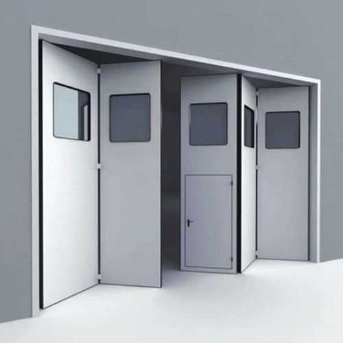 Porta industrial - YUOU (LUOYANG) DOORS AND WINDOWS TECHNOLOGY CO., LTD. - camarão / em aço / em vidro