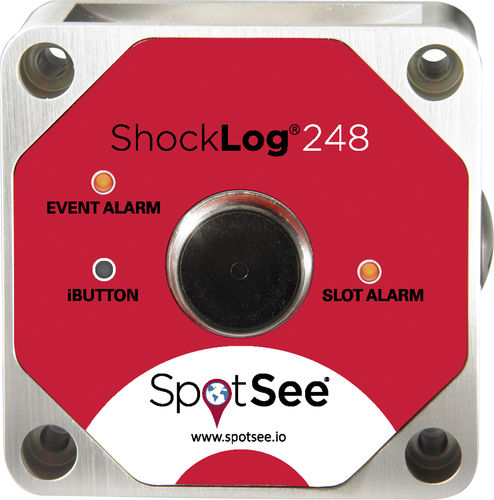 Registrador de dados de temperatura - ShockLog® 248 - SpotSee - de umidade / de frequência / de aceleração