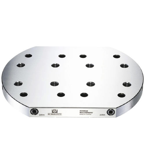 Placa de fixação modular - M-96X96(8067G) - HOMGE MACHINERY IND. CO., LTD. - de precisão / em aço / redonda