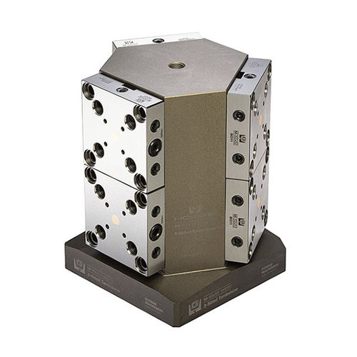 Cilindro de fixação ponto zero integrado - M-52x52(9333)+6x8011 - HOMGE MACHINERY IND. CO., LTD. - convencional / compacto / rápido