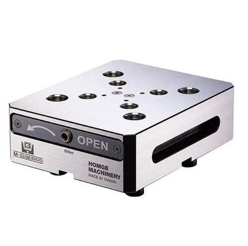 Sistema de centragem e fixação ponto zero de placas - M-52/96 series - HOMGE MACHINERY IND. CO., LTD. - modular / mecânico / para máquina-ferramenta