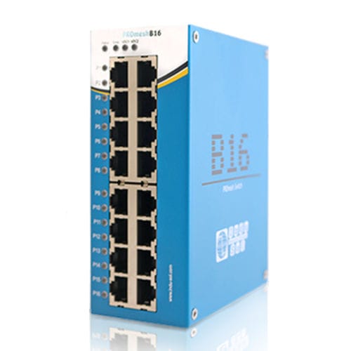 Switch de rede industrial - PROmesh B16 - Indu-Sol GmbH - gerenciável / 16 portas / ProfiNet