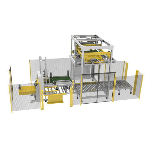 Paletizador de nível baixo - TERRAM P/C - NEWTEC BAG PALLETIZING - para sacos / de controle / para flange