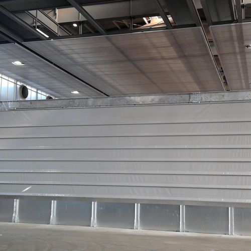 Porta de correr na vertical - REVERSO - Apostoli Daniele srl - em aço galvanizado / de PVC / industrial