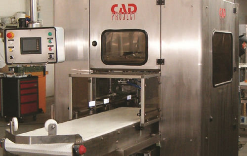 Máquina porcionadora de queijo de pasta dura - TIG - CAD PROJECT S.R.L. - com fio de corte / automática