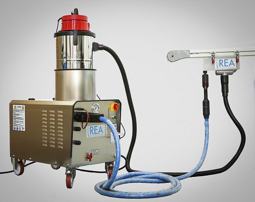 Lavadora a vapor elétrica - Steamatic - REA STEAM CLEANING SRL - em aço inoxidável / com aspiração / para a indústria alimentícia