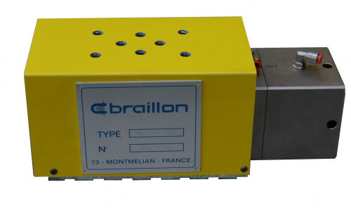 Levantador magnético permanente com acionamento pneumático - 20.09.PN - Braillon Magnetics - para movimentação / em neodímio / compacto