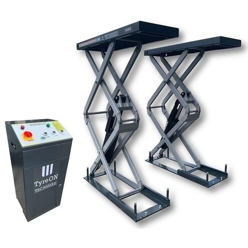 Elevador pantográfico de dupla tesoura - TSC3000X2i - TyreON BV - 3 toneladas / eletro-hidráulico / para carros
