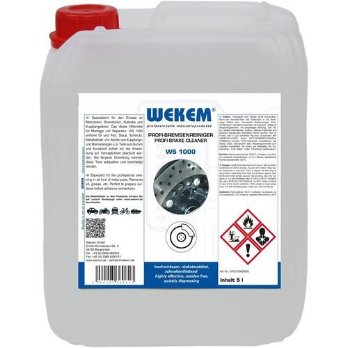 Produto de limpeza à base de solvente - WS 1000 - Wekem