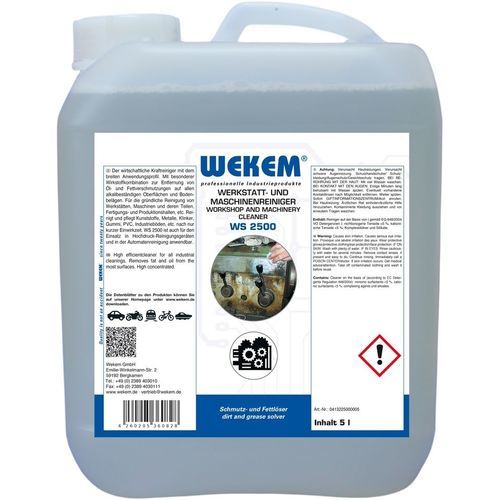 Produto de limpeza para máquinas - WS 2500 - Wekem - de metais / para plástico / para borracha