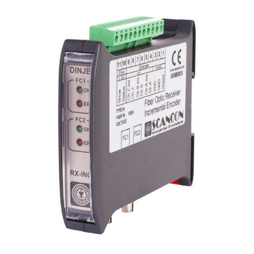 Receptor para fibra óptica - Scancon - de transmissão de dados / para trilho DIN